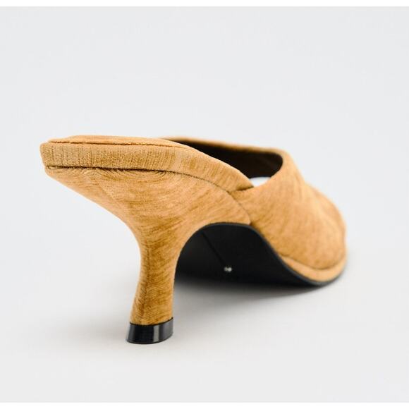 RARE!!! ZARA Asymmetrical Heeled Mules NWT - Picture 8 of 11